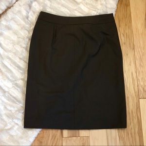 Loft chocolate brown pencil skirt
